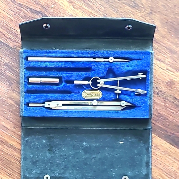 Antique compass set - Picture 1 of 2